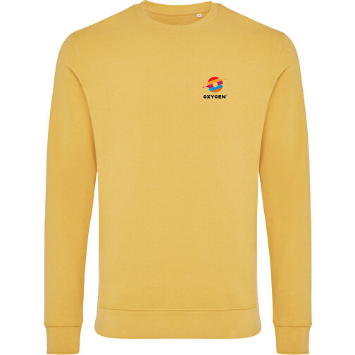 Iqoniq Zion Rundhals-Sweater Aus Recycelter Baumwolle , ochre yellow, 50% recycelte und 50% biologische Baumwolle, XXXL, 80,00cm x 1,00cm (Länge x Höhe), Bild 13