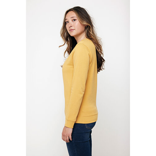 Iqoniq Zion Rundhals-Sweater Aus Recycelter Baumwolle , ochre yellow, 50% recycelte und 50% biologische Baumwolle, M, 72,00cm x 1,00cm (Länge x Höhe), Bild 10