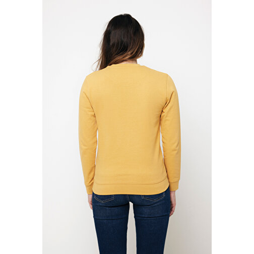 Iqoniq Zion Rundhals-Sweater Aus Recycelter Baumwolle , ochre yellow, 50% recycelte und 50% biologische Baumwolle, M, 72,00cm x 1,00cm (Länge x Höhe), Bild 11