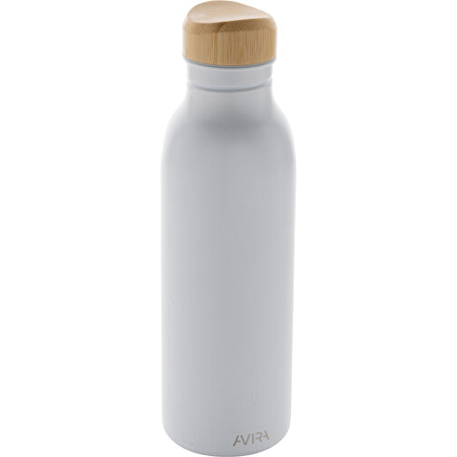 Avira Alcor 600ml Wasserflasche Aus RCS Rec. Stainless-Steel , weiß, Rostfreier Stahl - recycelt, 22,50cm (Höhe), Bild 1