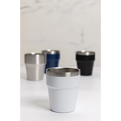 Clark Doppelwandige RCS Kaffeetasse 300ml , silber, Rostfreier Stahl - recycelt, 9,70cm (Höhe), Bild 5