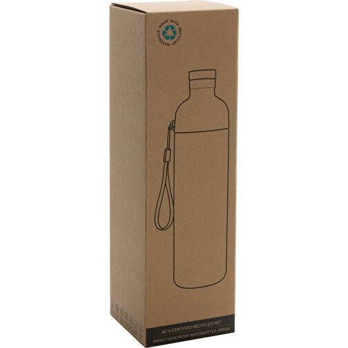 Impact Auslaufsichere Wasserflasche Aus RCS Recyc. PET 600ml , grün, PET - recycelt, 24,30cm (Höhe), Bild 10