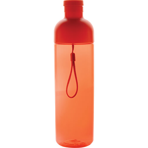 Impact Auslaufsichere Wasserflasche Aus RCS Recyc. PET 600ml , rot, PET - recycelt, 24,30cm (Höhe), Bild 3