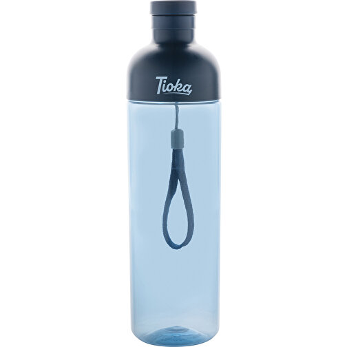 Impact Auslaufsichere Wasserflasche Aus RCS Recyc. PET 600ml , navy blau, PET - recycelt, 24,30cm (Höhe), Bild 7