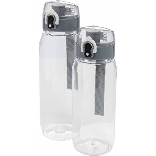 Yide RCS  RPET Verschließbare Wasserflasche 600ml , transparent, PET - recycelt, 21,40cm (Höhe), Bild 7