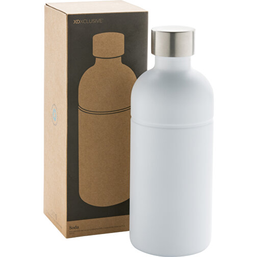 Soda Trinkflasche Aus RCS-zertifiziertem Stainless-Steel , weiß, Rostfreier Stahl - recycelt, 21,40cm (Höhe), Bild 11