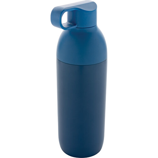 Flow Vakuumflasche Aus RCS Recyceltem Stainless-Steel , blau, Rostfreier Stahl - recycelt, 22,50cm (Höhe), Bild 1