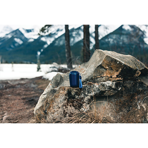 Cuppa Vakuumbecher Aus RCS-Stahl Mit Umhängeband , blau, Rostfreier Stahl - recycelt, 13,70cm (Höhe), Bild 12