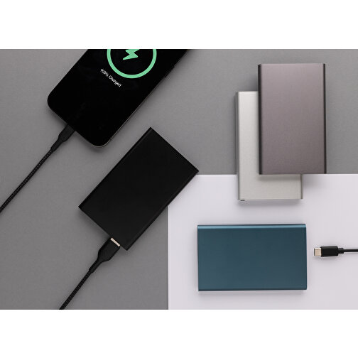 4.000 mAh Type-C powerbank laget av RCS-resirkulert ABS og aluminium, Bilde 9