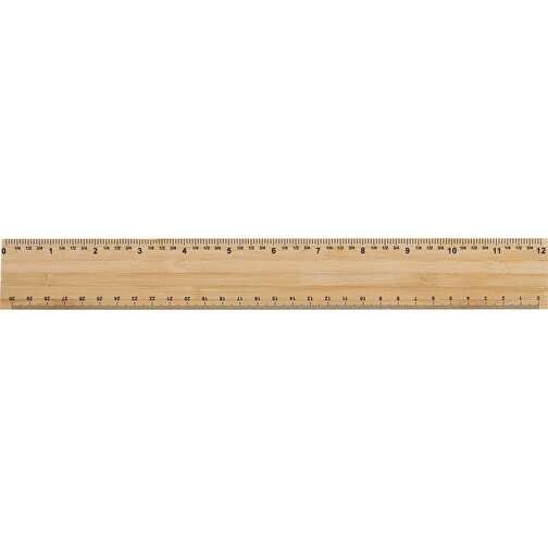 Timberson Extra Dickes 30cm Doppelseitiges Bambuslineal , braun, Bambus FSC® zertifiziert, 31,00cm x 0,60cm (Länge x Höhe), Bild 2