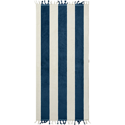 VINGA Valmer Strandtuch 450gr/m² , navy blau, Baumwolle, 180,00cm x 0,50cm (Länge x Höhe), Bild 2