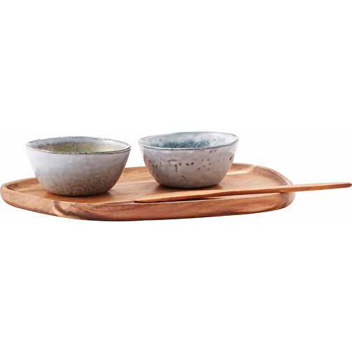 Nomimono Tapas Set , weiss, Steingut, 25,00cm x 2,00cm (Länge x Höhe), Bild 1