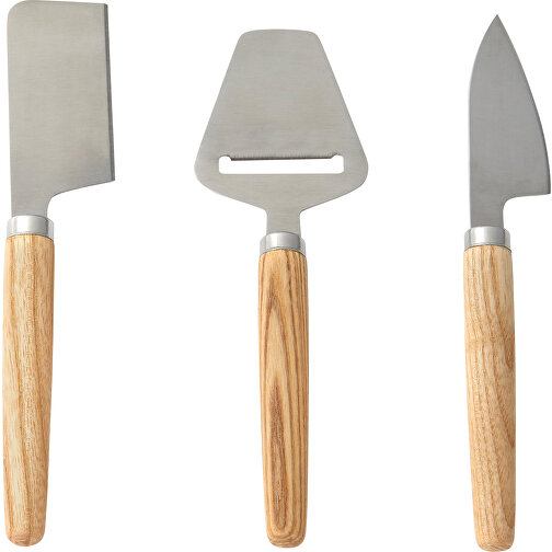 VINGA Retro Käse-Set , braun, Holz, 5,60cm x 2,00cm (Länge x Höhe), Bild 1