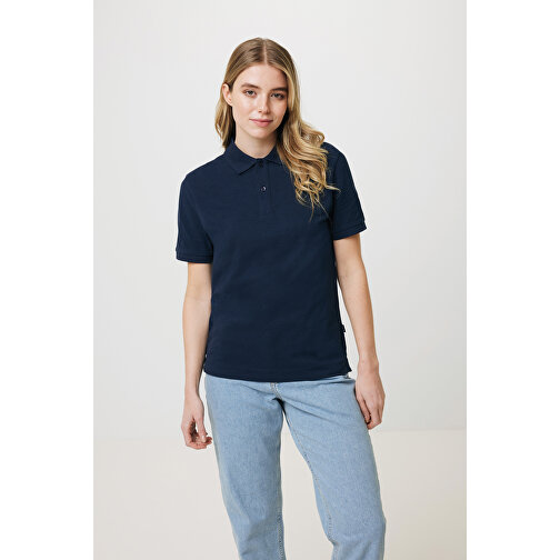 Iqoniq Yosemite Piqué-Poloshirt Aus Recycelter Baumwolle , navy blau, 50% recycelte und 50% biologische Baumwolle, 4XL, 81,50cm x 0,50cm (Länge x Höhe), Bild 10