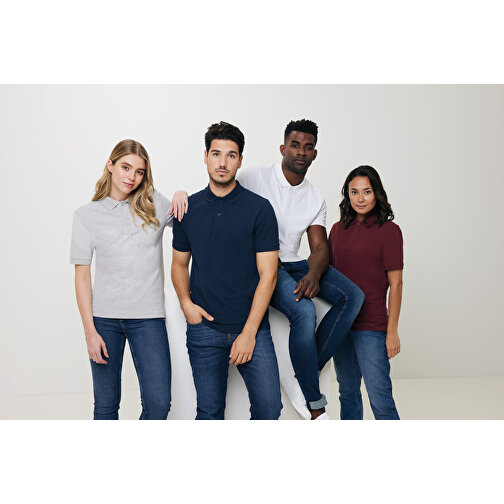 Iqoniq Yosemite Piqué-Poloshirt Aus Recycelter Baumwolle , schwarz, 50% recycelte und 50% biologische Baumwolle, 4XL, 81,50cm x 0,50cm (Länge x Höhe), Bild 6