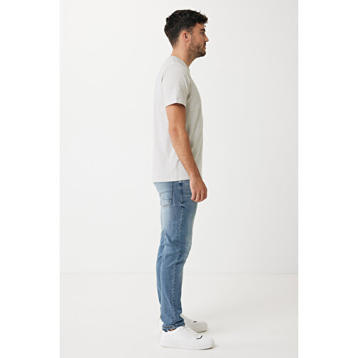 Iqoniq Sierra Lightweight T-Shirt Aus Recycelter Baumwolle , ungefärbte helles Grau, 30% recycelte und 70% biologische Baumwolle, M, 73,00cm x 1,00cm (Länge x Höhe), Bild 7