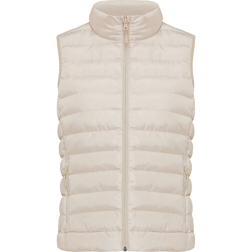 Iqoniq Meru Damen Bodywarmer Aus Recyceltem Polyester , beige, 100% recyceltes Polyester, L, 64,00cm x 0,50cm (Länge x Höhe), Bild 1