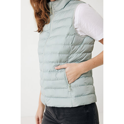 Iqoniq Meru Damen Bodywarmer Aus Recyceltem Polyester , Iceberg green, 100% recyceltes Polyester, XXS, 52,00cm x 0,50cm (Länge x Höhe), Bild 9