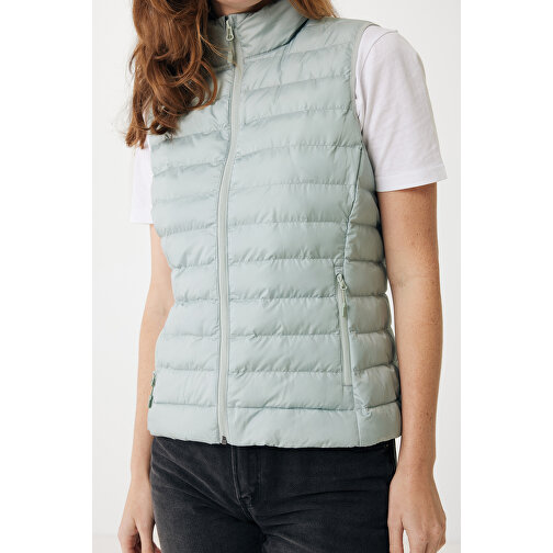 Iqoniq Meru Damen Bodywarmer Aus Recyceltem Polyester , Iceberg green, 100% recyceltes Polyester, XXL, 68,00cm x 0,50cm (Länge x Höhe), Bild 8