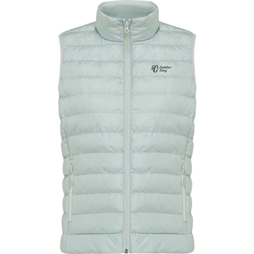 Iqoniq Meru Damen Bodywarmer Aus Recyceltem Polyester , Iceberg green, 100% recyceltes Polyester, XS, 58,00cm x 0,50cm (Länge x Höhe), Bild 13