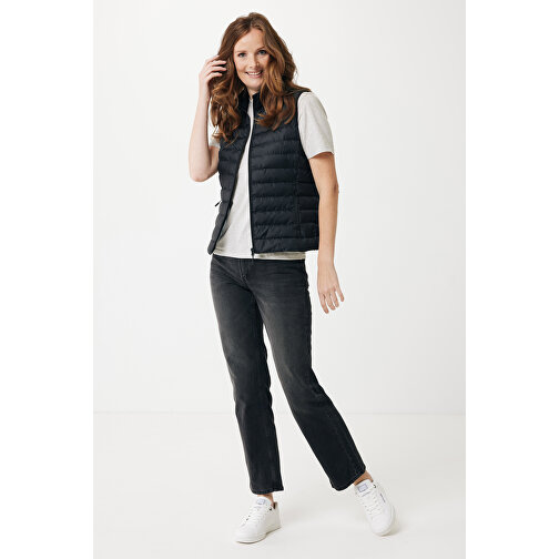 Iqoniq Meru Damen Bodywarmer Aus Recyceltem Polyester , schwarz, 100% recyceltes Polyester, XXL, 68,00cm x 0,50cm (Länge x Höhe), Bild 4