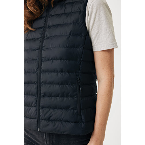 Iqoniq Meru Damen Bodywarmer Aus Recyceltem Polyester , schwarz, 100% recyceltes Polyester, XS, 58,00cm x 0,50cm (Länge x Höhe), Bild 10