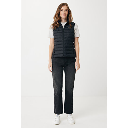 Iqoniq Meru Damen Bodywarmer Aus Recyceltem Polyester , schwarz, 100% recyceltes Polyester, XS, 58,00cm x 0,50cm (Länge x Höhe), Bild 5