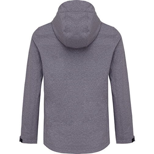 Iqoniq Makalu Damen Softshelljacke Aus Recyceltem Polyester , vulcano heather grey, 91% recyceltes Polyester, 7% recyceltes TPU, 2% Elastan, XXL, 72,00cm x 3,00cm (Länge x Höhe), Bild 2