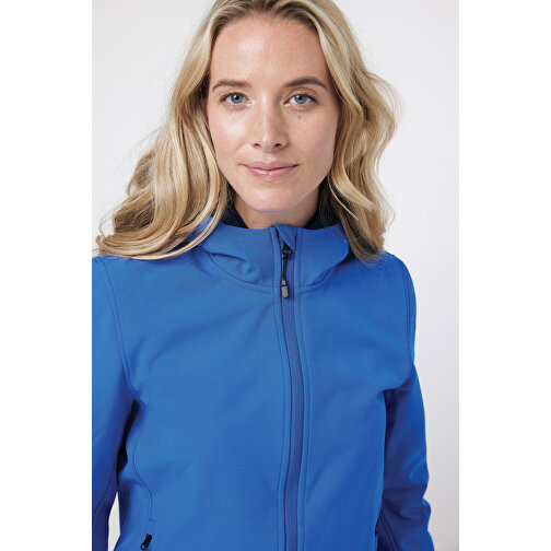 Iqoniq Makalu Damen Softshelljacke Aus Recyceltem Polyester , Königsblau, 91% recyceltes Polyester, 7% recyceltes TPU, 2% Elastan, XXS, 56,00cm x 2,50cm (Länge x Höhe), Bild 8