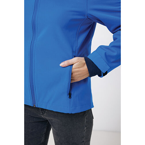 Iqoniq Makalu Damen Softshelljacke Aus Recyceltem Polyester , Königsblau, 91% recyceltes Polyester, 7% recyceltes TPU, 2% Elastan, XXS, 56,00cm x 2,50cm (Länge x Höhe), Bild 9