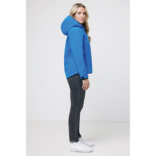 Iqoniq Makalu Damen Softshelljacke Aus Recyceltem Polyester , Königsblau, 91% recyceltes Polyester, 7% recyceltes TPU, 2% Elastan, M, 66,00cm x 2,50cm (Länge x Höhe), Bild 6