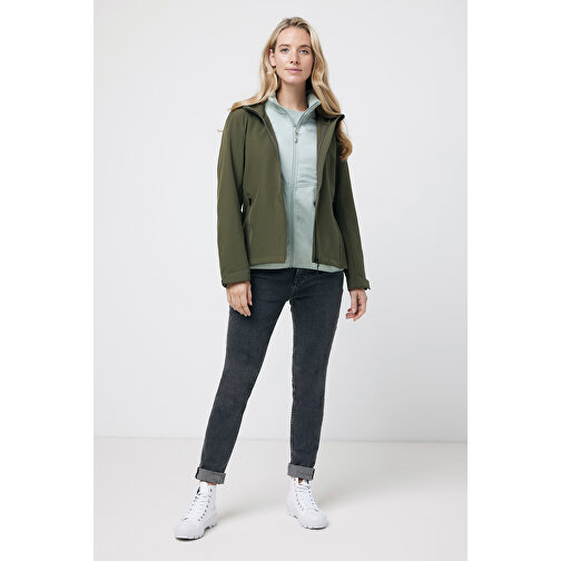 Iqoniq Makalu Damen Softshelljacke Aus Recyceltem Polyester , khaki, 91% recyceltes Polyester, 7% recyceltes TPU, 2% Elastan, XXL, 72,00cm x 3,00cm (Länge x Höhe), Bild 5