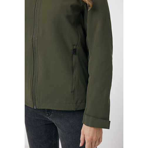 Iqoniq Makalu Damen Softshelljacke Aus Recyceltem Polyester , khaki, 91% recyceltes Polyester, 7% recyceltes TPU, 2% Elastan, L, 68,00cm x 3,00cm (Länge x Höhe), Bild 8