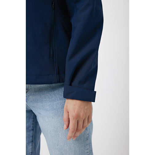 Iqoniq Makalu Damen Softshelljacke Aus Recyceltem Polyester , navy blau, 91% recyceltes Polyester, 7% recyceltes TPU, 2% Elastan, XXS, 56,00cm x 2,50cm (Länge x Höhe), Bild 13