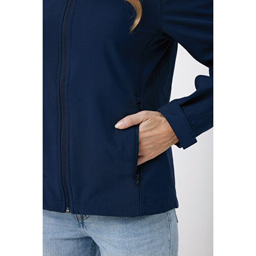 Iqoniq Makalu Damen Softshelljacke Aus Recyceltem Polyester , navy blau, 91% recyceltes Polyester, 7% recyceltes TPU, 2% Elastan, XXS, 56,00cm x 2,50cm (Länge x Höhe), Bild 14