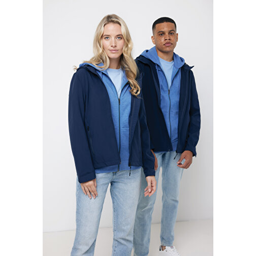 Iqoniq Makalu Damen Softshelljacke Aus Recyceltem Polyester , navy blau, 91% recyceltes Polyester, 7% recyceltes TPU, 2% Elastan, S, 64,00cm x 2,50cm (Länge x Höhe), Bild 4