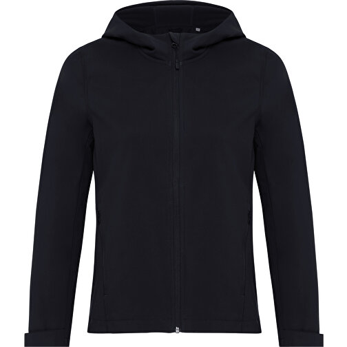 Iqoniq Makalu Damen Softshelljacke Aus Recyceltem Polyester , schwarz, 91% recyceltes Polyester, 7% recyceltes TPU, 2% Elastan, XXS, 56,00cm x 2,50cm (Länge x Höhe), Bild 1