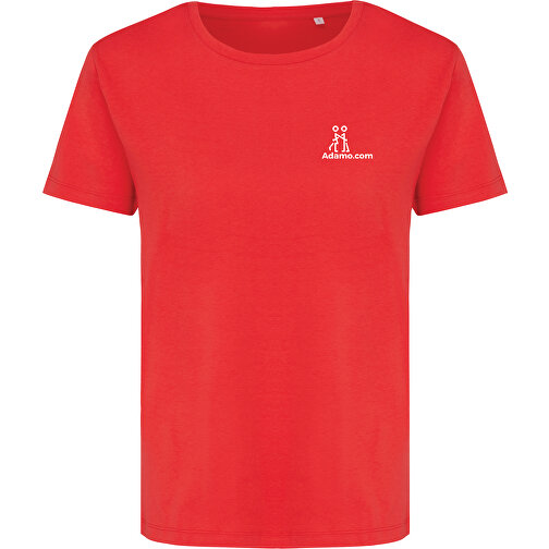 Iqoniq Yala Damen T-Shirt Aus Recycelter Baumwolle , luscious red, 30% recycelte und 70% biologische Baumwolle, XS, 62,00cm x 1,00cm (Länge x Höhe), Bild 3