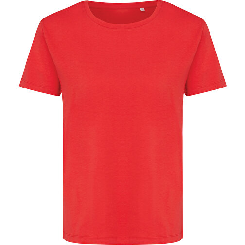 Iqoniq Yala Damen T-Shirt Aus Recycelter Baumwolle , luscious red, 30% recycelte und 70% biologische Baumwolle, XL, 71,00cm x 1,00cm (Länge x Höhe), Bild 1