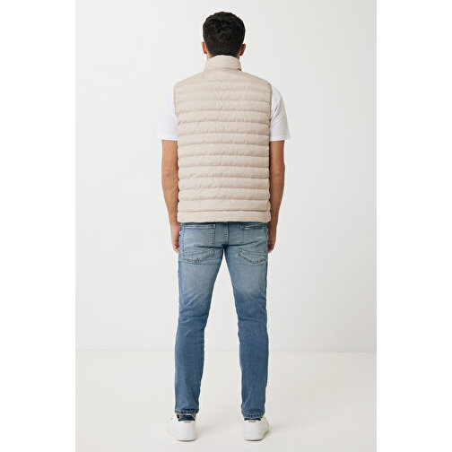 Iqoniq Meru Herren Bodywarmer Aus Recyceltem Polyester , beige, 100% recyceltes Polyester, XL, 73,00cm x 0,50cm (Länge x Höhe), Bild 6