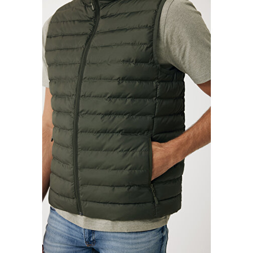 Iqoniq Meru Herren Bodywarmer Aus Recyceltem Polyester , khaki, 100% recyceltes Polyester, XXL, 75,00cm x 0,50cm (Länge x Höhe), Bild 7