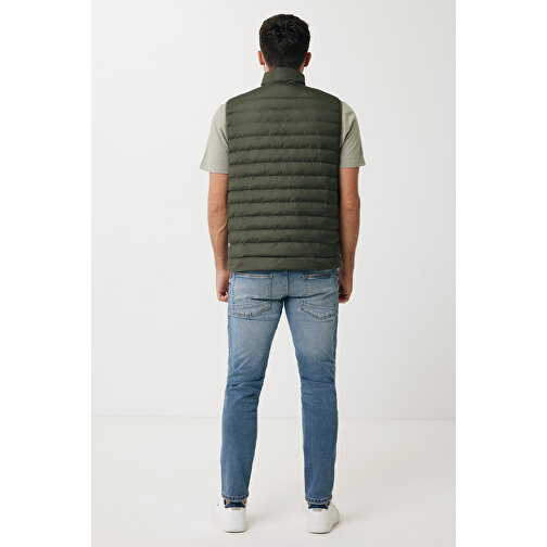 Iqoniq Meru Herren Bodywarmer Aus Recyceltem Polyester , khaki, 100% recyceltes Polyester, XL, 73,00cm x 0,50cm (Länge x Höhe), Bild 4