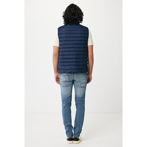 Iqoniq Meru Herren Bodywarmer Aus Recyceltem Polyester , navy blau, 100% recyceltes Polyester, XL, 73,00cm x 0,50cm (Länge x Höhe), Bild 7