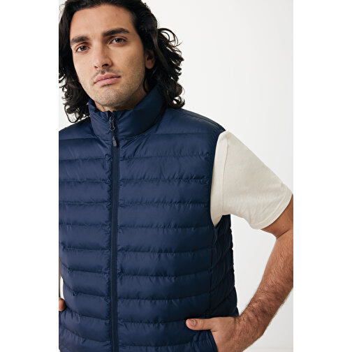 Iqoniq Meru Herren Bodywarmer Aus Recyceltem Polyester , navy blau, 100% recyceltes Polyester, S, 67,00cm x 0,50cm (Länge x Höhe), Bild 10