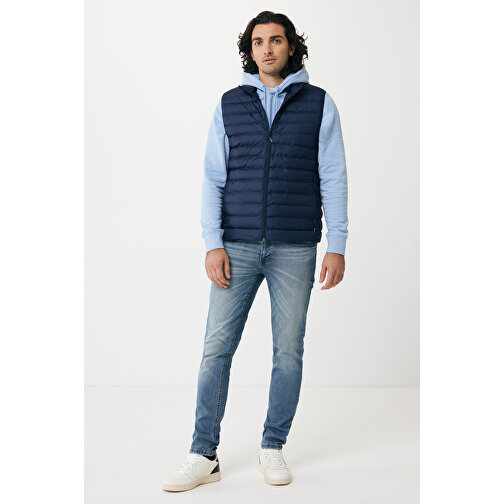 Iqoniq Meru Herren Bodywarmer Aus Recyceltem Polyester , navy blau, 100% recyceltes Polyester, S, 67,00cm x 0,50cm (Länge x Höhe), Bild 6