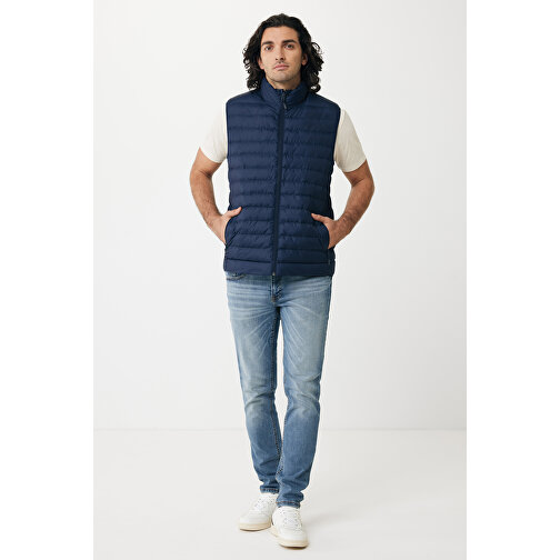 Iqoniq Meru Herren Bodywarmer Aus Recyceltem Polyester , navy blau, 100% recyceltes Polyester, 5XL, 80,00cm x 0,50cm (Länge x Höhe), Bild 4