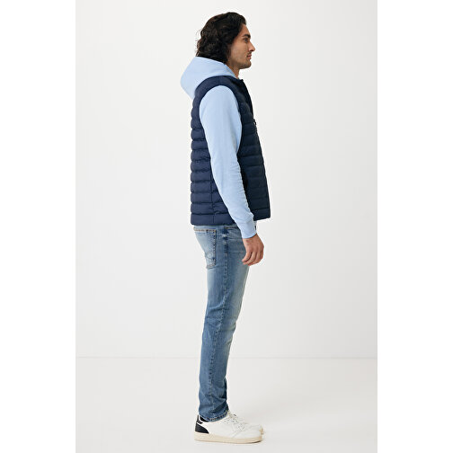 Iqoniq Meru Herren Bodywarmer Aus Recyceltem Polyester , navy blau, 100% recyceltes Polyester, 5XL, 80,00cm x 0,50cm (Länge x Höhe), Bild 9