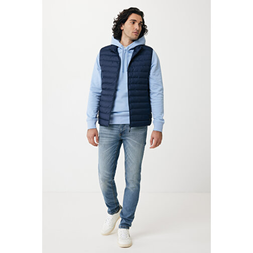 Iqoniq Meru Herren Bodywarmer Aus Recyceltem Polyester , navy blau, 100% recyceltes Polyester, 4XL, 79,00cm x 0,50cm (Länge x Höhe), Bild 5