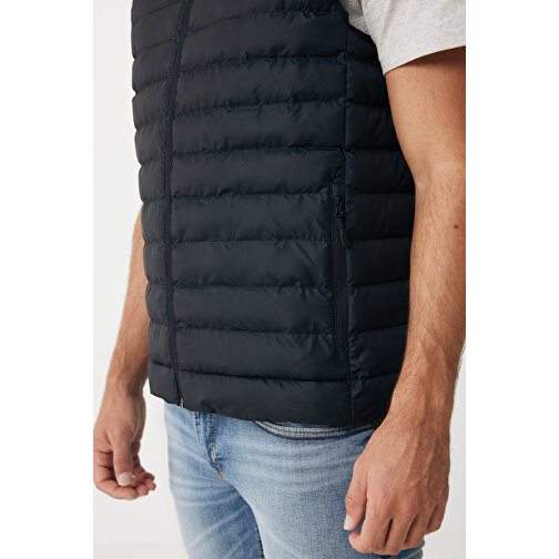 Iqoniq Meru Herren Bodywarmer Aus Recyceltem Polyester , schwarz, 100% recyceltes Polyester, S, 67,00cm x 0,50cm (Länge x Höhe), Bild 7