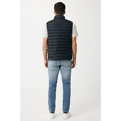 Iqoniq Meru Herren Bodywarmer Aus Recyceltem Polyester , schwarz, 100% recyceltes Polyester, M, 69,00cm x 0,50cm (Länge x Höhe), Bild 5